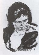 Head of girl Edvard Munch